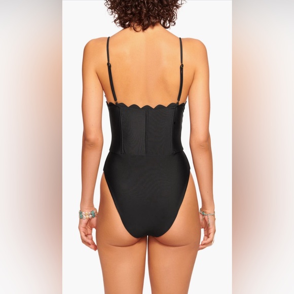 Ramy Brook Mikayla Scalloped One-Piece Swimsuit, Medium, $238 - Picture 4 of 11